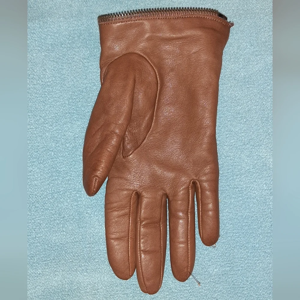 IMONI | Brown Leather, Adjustable Gloves